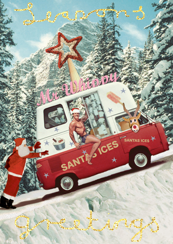 Santa's Ices Pack of 5 Christmas Greeting Cards by Max Hernn